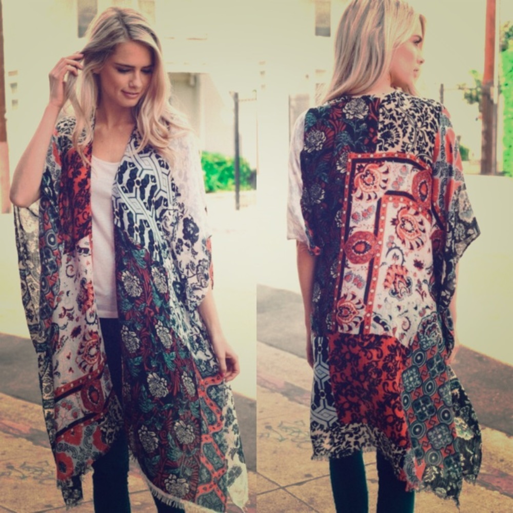 Price drop ⬇️Boho colorful kimono wrap